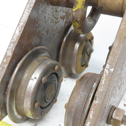CM 1 Ton (2000lb) Manual Push-Pull Hoist Trolley 2 to 3" Beam