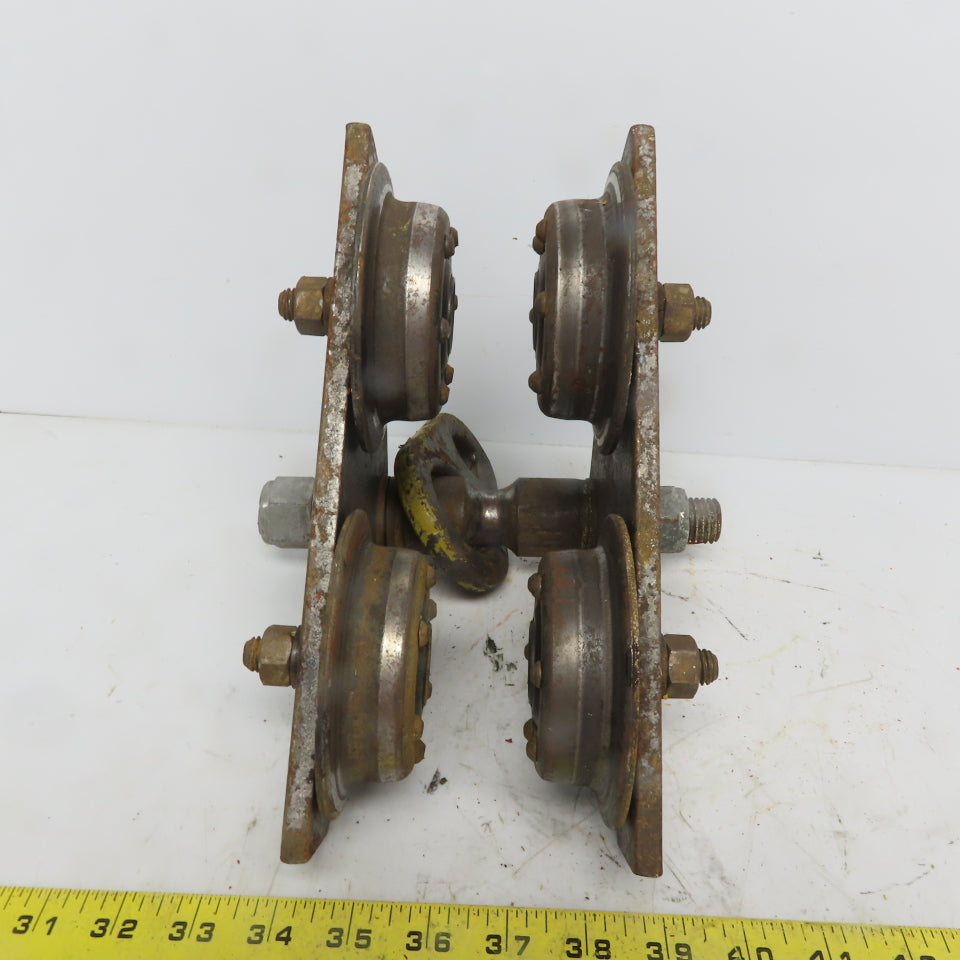 CM 1 Ton (2000lb) Manual Push-Pull Hoist Trolley 2 to 3" Beam