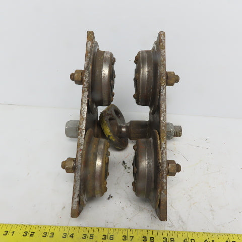 CM 1 Ton (2000lb) Manual Push-Pull Hoist Trolley 2 to 3" Beam