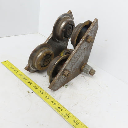 CM 1 Ton (2000lb) Manual Push-Pull Hoist Trolley 2 to 3" Beam