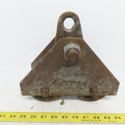 CM 1 Ton (2000lb) Manual Push-Pull Hoist Trolley 2 to 3" Beam