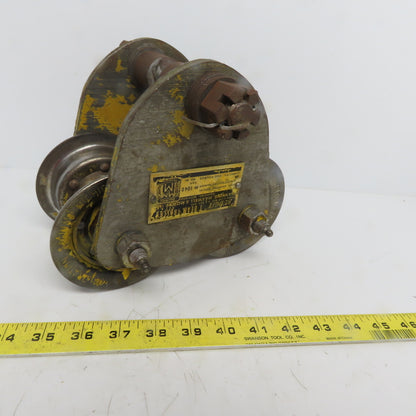 Budgit 1/2 Ton (1000lb) Manual Push-Pull Hoist Trolley 2-1/2 to 4" Beam