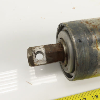 4" OD x 17-1/8" Crowned Face Conveyor Tail Drum Roller 1-1/4" Hex Axle