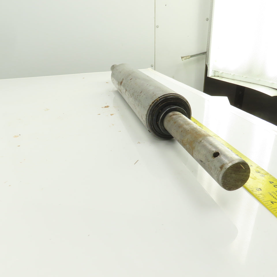 3-1/2" OD x 16-1/2" Flat Face Conveyor Belt Tail Pulley Roller 1.5" Shaft
