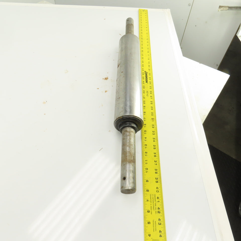 3-1/2" OD x 16-1/2" Flat Face Conveyor Belt Tail Pulley Roller 1.5" Shaft