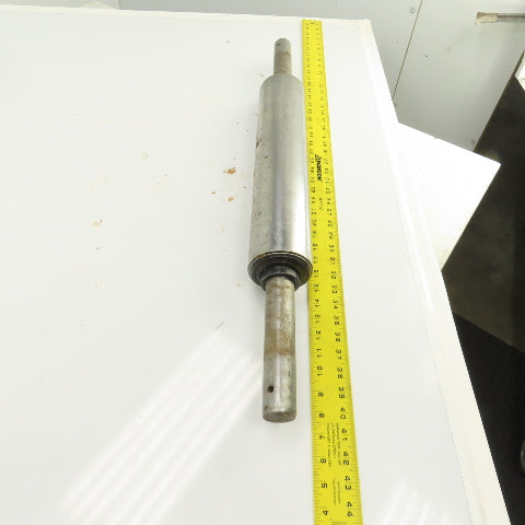 3-1/2" OD x 16-1/2" Flat Face Conveyor Belt Tail Pulley Roller 1.5" Shaft