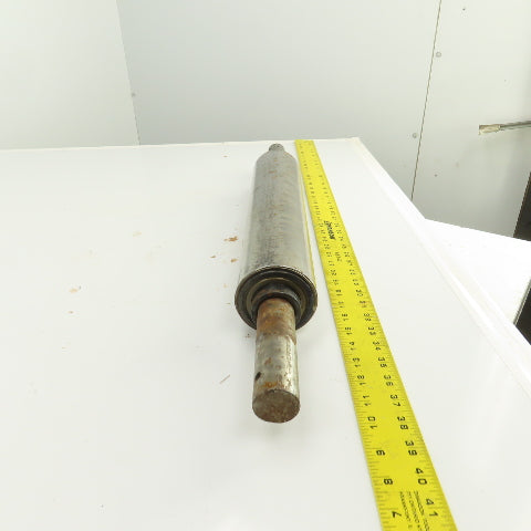 3-1/2" OD x 17" Flat Face Conveyor Belt Tail Pulley Roller 1.5" Shaft