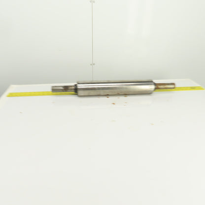 3-1/2" OD x 17" Flat Face Conveyor Belt Tail Pulley Roller 1.5" Shaft