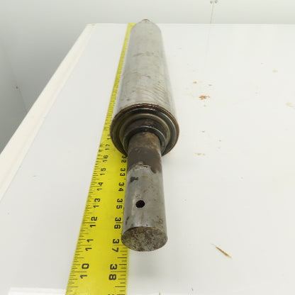 3-1/2" OD x 17" Flat Face Conveyor Belt Tail Pulley Roller 1.5" Shaft