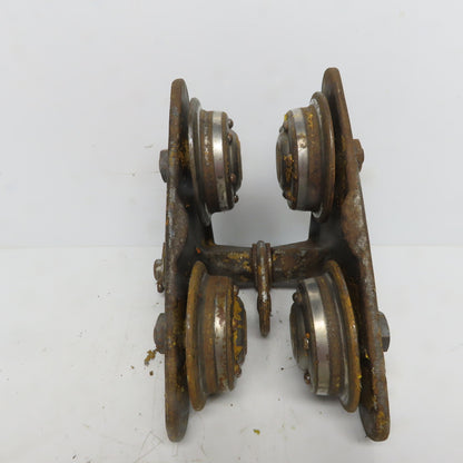 Yale 1/2 Ton Manual Push-Pull Cast Iron Hoist Trolley 2-1/2 to 4-1/2" Beam