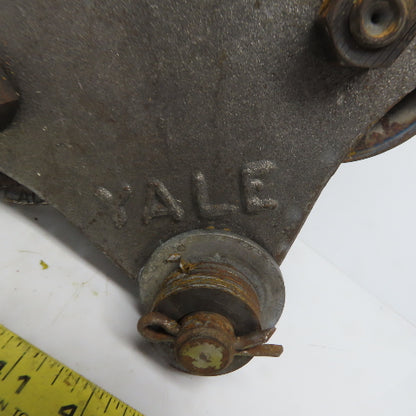 Yale 1/2 Ton Manual Push-Pull Cast Iron Hoist Trolley 2-1/2 to 4-1/2" Beam