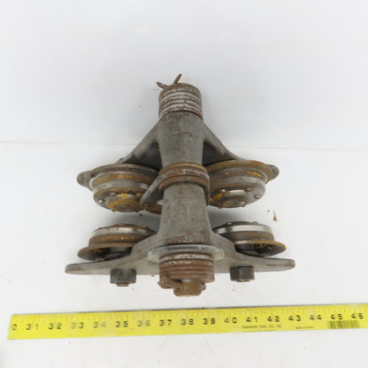 Yale 1/2 Ton Manual Push-Pull Cast Iron Hoist Trolley 2-1/2 to 4-1/2" Beam