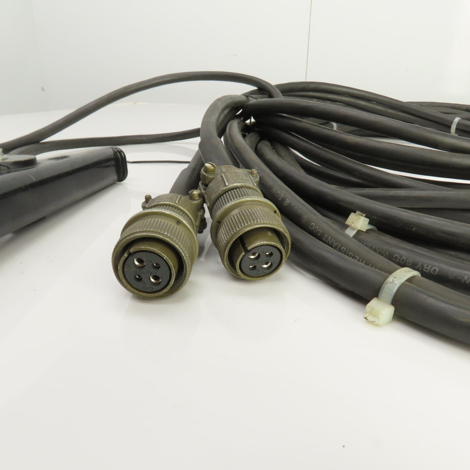 16 Awg 4 Conductor Test Cable With Alligator Clamp & Bendix 4 Pin Connector 30'L