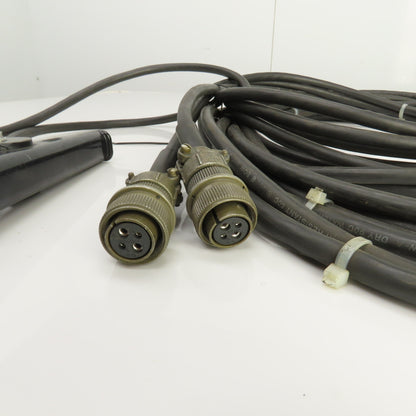 16 Awg 4 Conductor Test Cable With Alligator Clamp & Bendix 4 Pin Connector 30'L