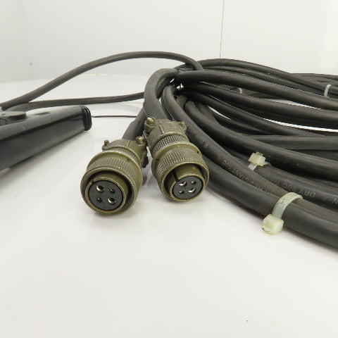 16 Awg 4 Conductor Test Cable With Alligator Clamp & Bendix 4 Pin Connector 30'L
