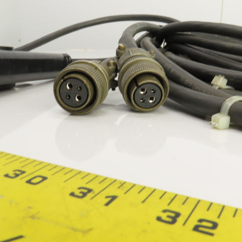 16 Awg 4 Conductor Test Cable With Alligator Clamp & Bendix 4 Pin Connector 30'L