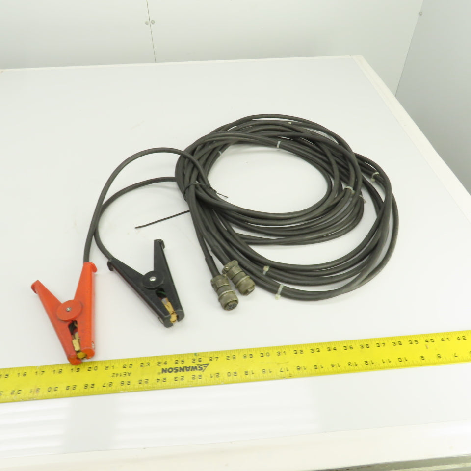 16 Awg 4 Conductor Test Cable With Alligator Clamp & Bendix 4 Pin Connector 30'L