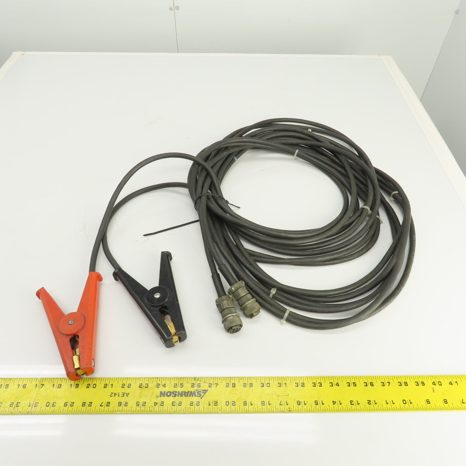 16 Awg 4 Conductor Test Cable With Alligator Clamp & Bendix 4 Pin Connector 30'L