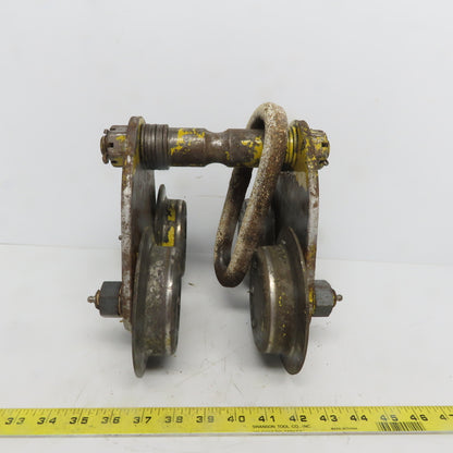 Budgit No 82 1 Ton (2000) Manual Push-Pull Hoist Trolley 2 to 4" Beam
