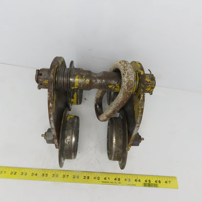 Budgit No 82 1 Ton (2000) Manual Push-Pull Hoist Trolley 2 to 4" Beam