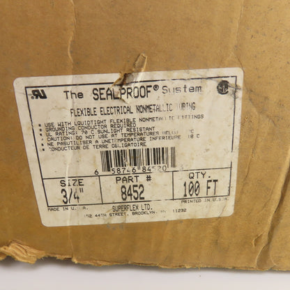 Sealproof 8452 3/4" Flexible Non-Metallic Electrical Tubing 55' OAL