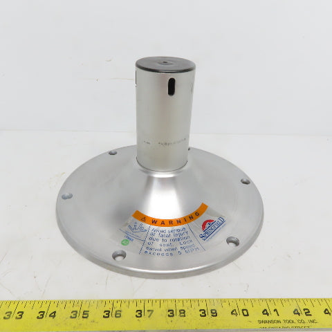 Springfield Brushed Aluminum Boat Seat Pedestal Base 6-1/2" x2-1/4"x 10" OD