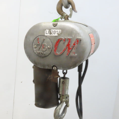 CM Lodestar Model A 1/8 Ton Electric Chain Hoist 15' Lift 32FPM 115V 1Ph