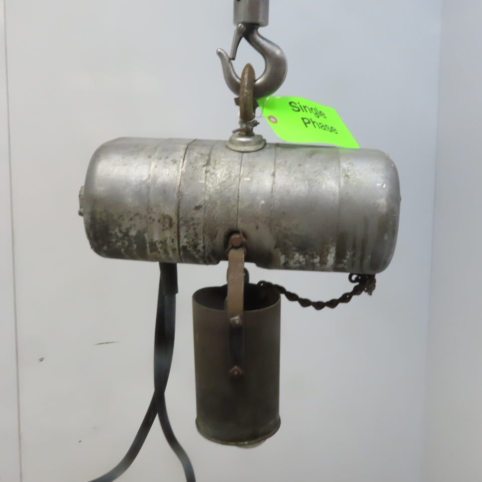 CM Lodestar Model A 1/8 Ton Electric Chain Hoist 15' Lift 32FPM 115V 1Ph