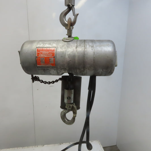 CM Lodestar Model A 1/8 Ton Electric Chain Hoist 15' Lift 32FPM 115V 1Ph