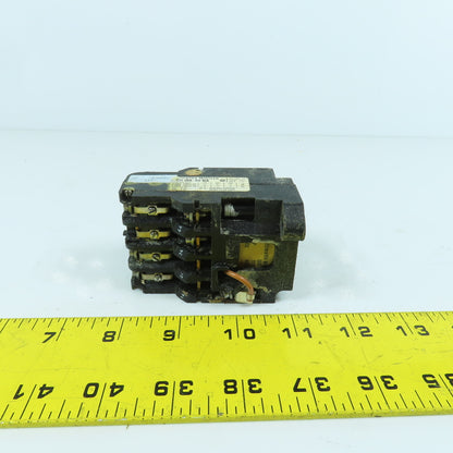 Klockner Moeller DIL 00L-44-NA 20A Contactor 1/2-1HP 300VAC 115V Coil