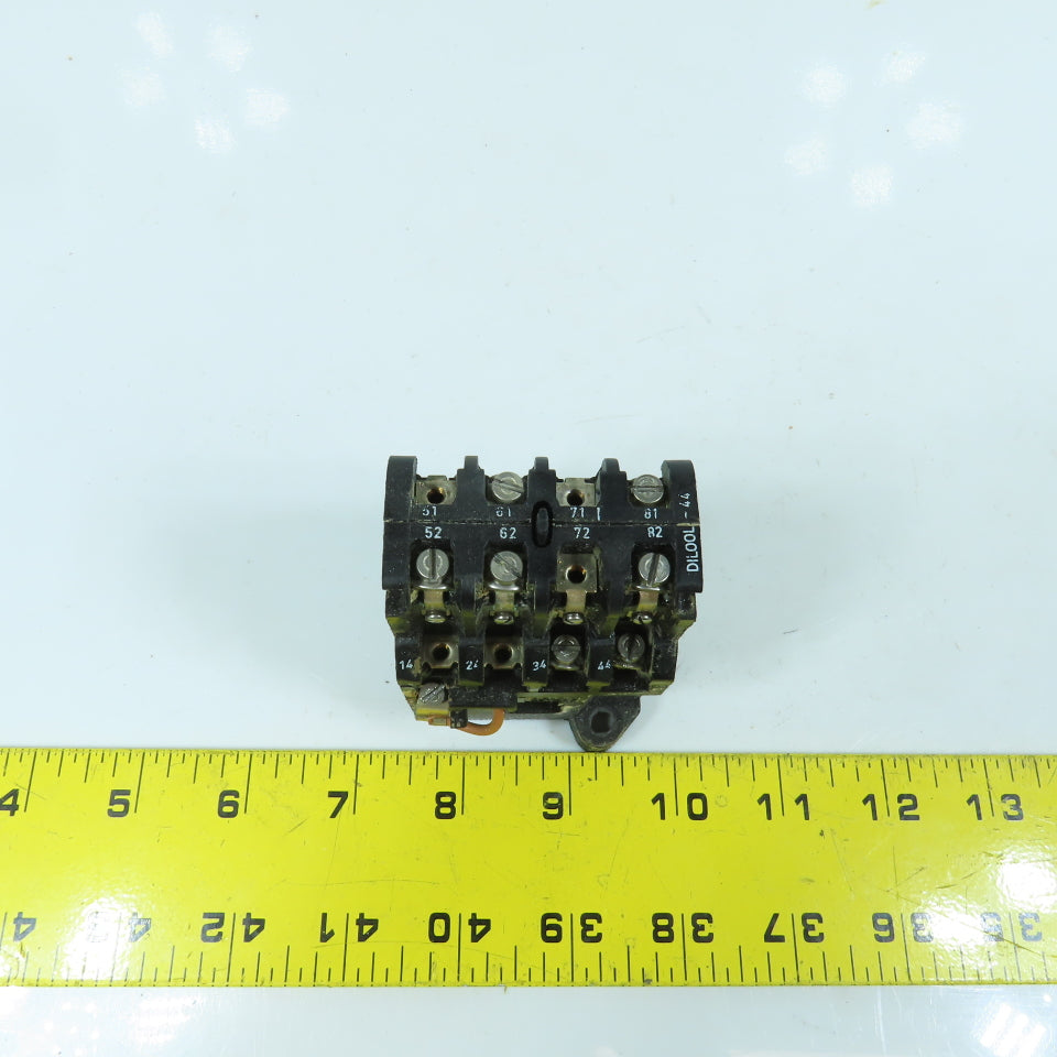 Klockner Moeller DIL 00L-44-NA 20A Contactor 1/2-1HP 300VAC 115V Coil