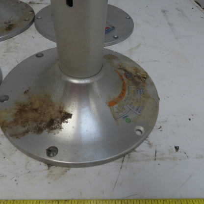 Springfield Brushed Aluminum Boat Seat Pedestal Base 6-1/2"x2-1/4x10" OD Lot /4