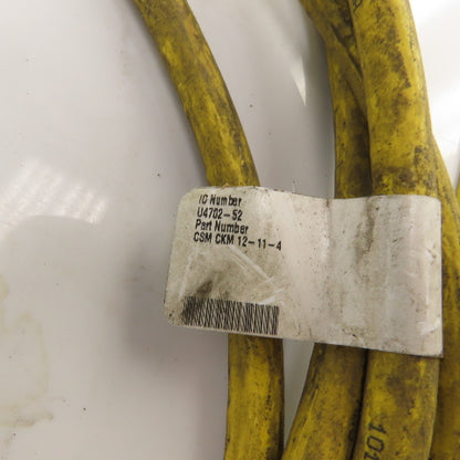 Turck U4702-52 Multi-Fast CSM CKM 12-11-4 Cordset 12' OAL
