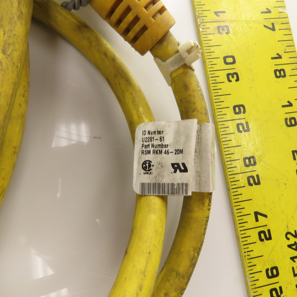 Turck U2281-61 RSM RKM 46-20M Multi-Fast Sensor Cordset Cable 64' OAL