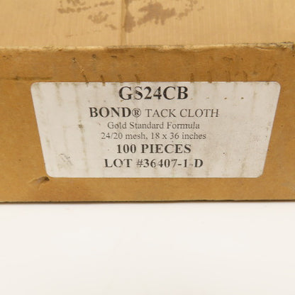Bond GS24CB Tack Cloth 18" x 36" 24/20 Mesh Tack Cloth Lot Of 50