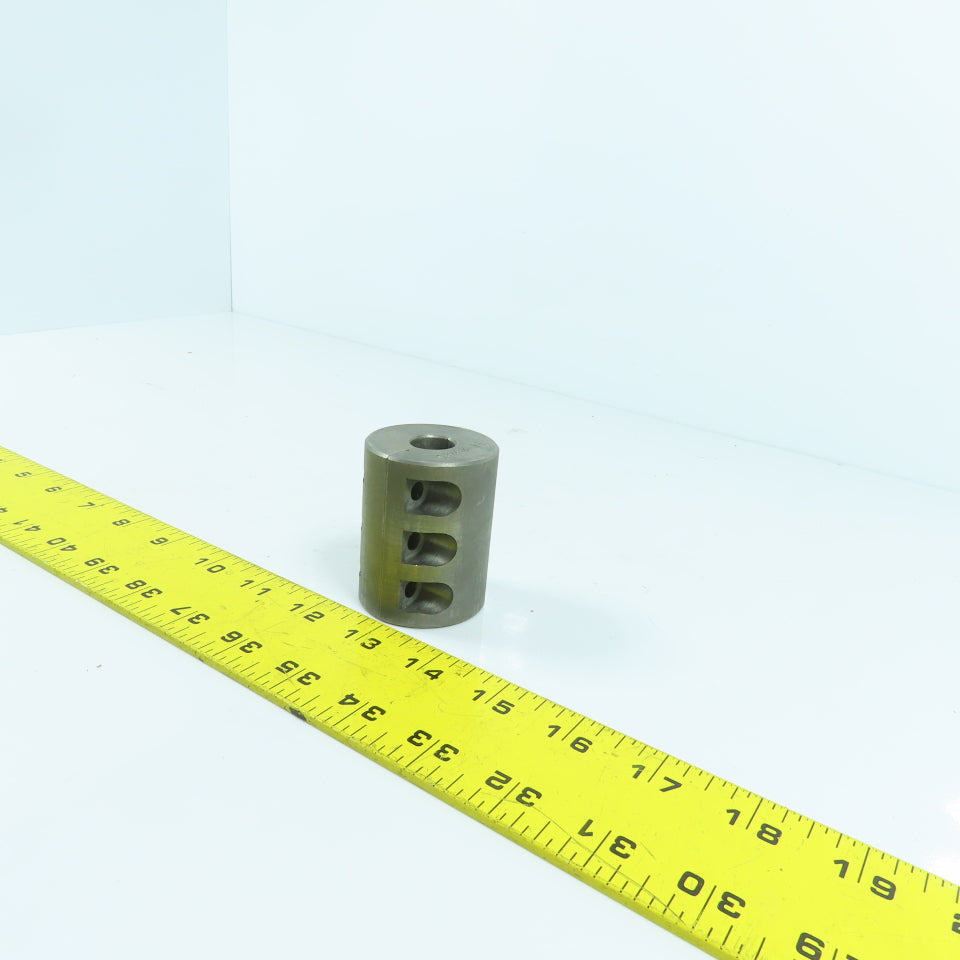 Steel Setscrew Shaft Coupling 15mm x 15mm x 60mm OAL (No Screws)
