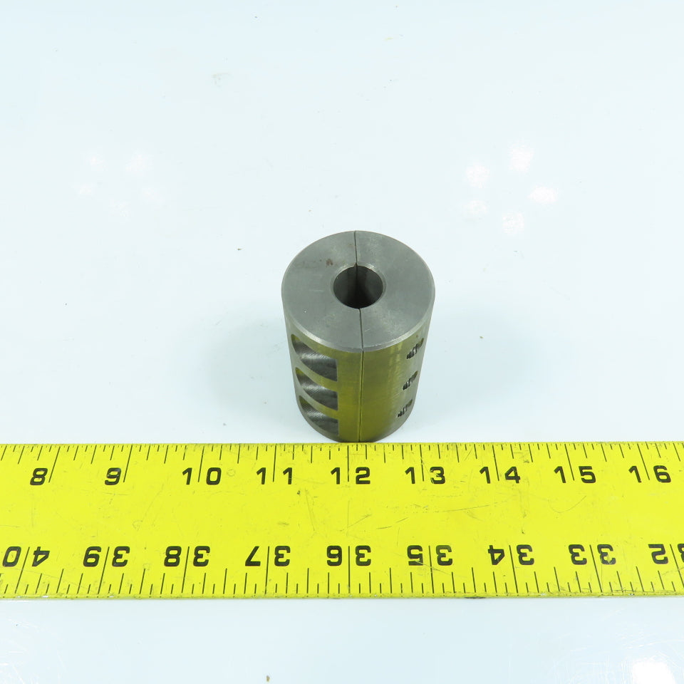 Steel Setscrew Shaft Coupling 15mm x 15mm x 60mm OAL (No Screws)