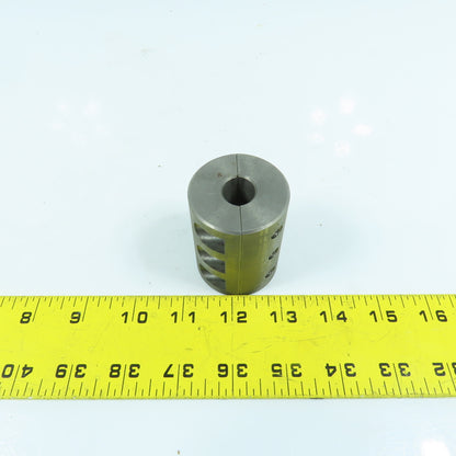 Steel Setscrew Shaft Coupling 15mm x 15mm x 60mm OAL (No Screws)