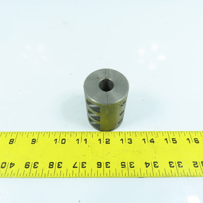 Steel Setscrew Shaft Coupling 15mm x 15mm x 60mm OAL (No Screws)