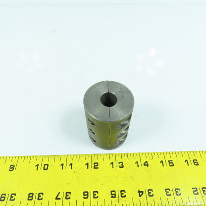 Steel Setscrew Shaft Coupling 15mm x 15mm x 60mm OAL (No Screws)