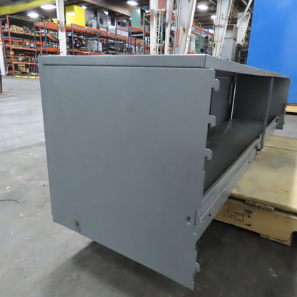 Office Cubicle Wall Mount 2 Door Overhead Storage Cabinet 72" x 16" x 16"
