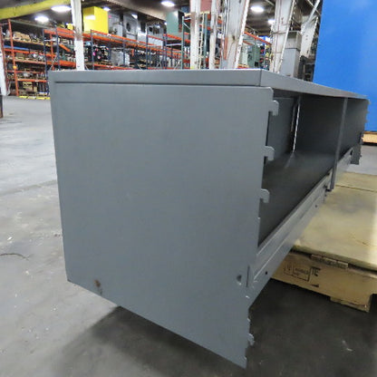 Office Cubicle Wall Mount 2 Door Overhead Storage Cabinet 72" x 16" x 16"