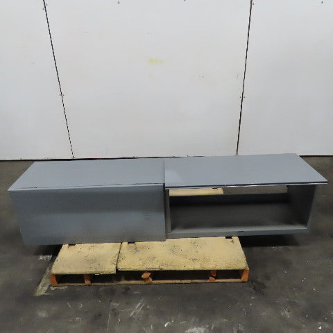 Office Cubicle Wall Mount 2 Door Overhead Storage Cabinet 72" x 16" x 16"