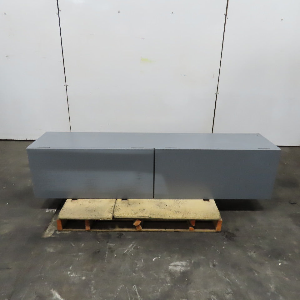 Office Cubicle Wall Mount 2 Door Overhead Storage Cabinet 72" x 16" x 16"