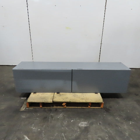 Office Cubicle Wall Mount 2 Door Overhead Storage Cabinet 72" x 16" x 16"