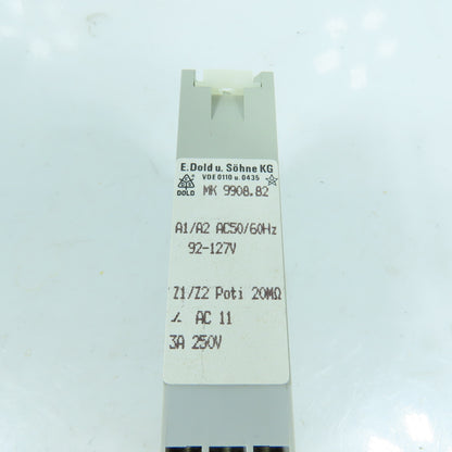 E DOld & Sohne MK 9908.82 Time Delay Relay 92-127V 0.05-1 Sec