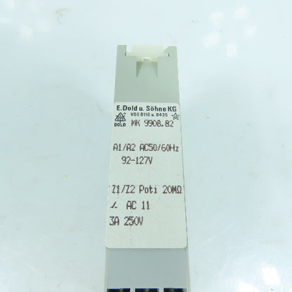 E DOld & Sohne MK 9908.82 Time Delay Relay 92-127V 0.05-1 Sec