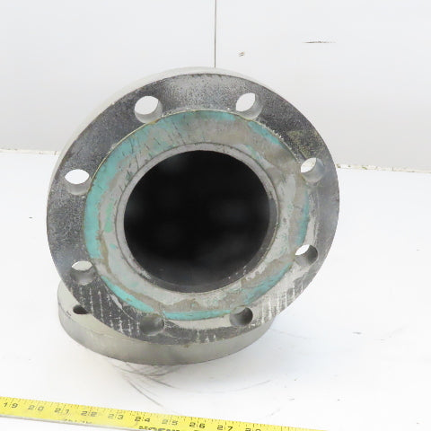 Anvil 90° Elbow Cast Iron 5" Flanged Class 125 W/Liner