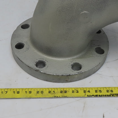 Anvil 90° Elbow Cast Iron 5" Flanged Class 125 W/Liner