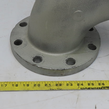 Anvil 90° Elbow Cast Iron 5" Flanged Class 125 W/Liner
